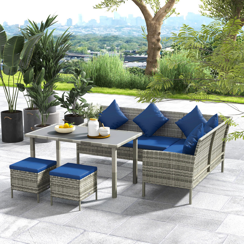 Rattan Sofa Set