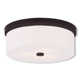 Flaire 3 Light Fabric Flush Mount