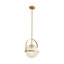 1 - Light Brass Sphere Pendant