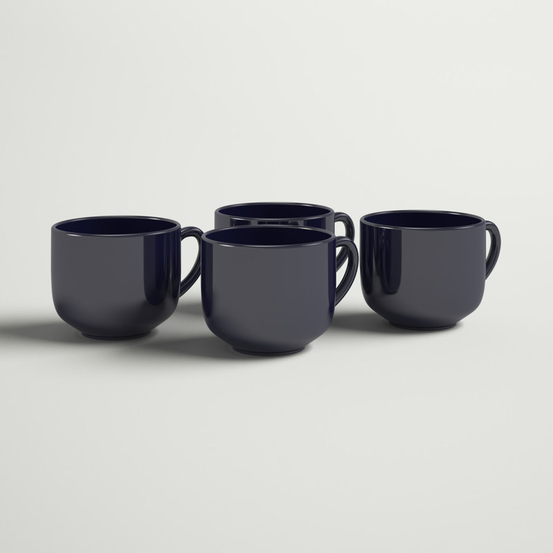 Ensemble de 4 tasses à café Plainfield, Bleu marine