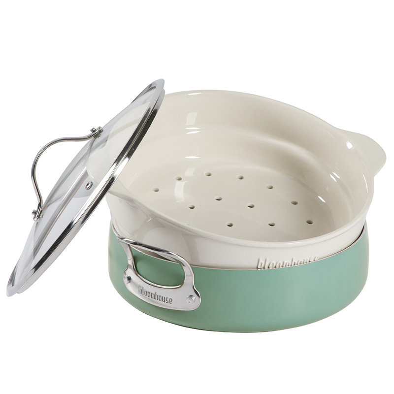 6 Quarts Non-Stick Aluminum Steamer Pot