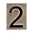 2'' H Weather Resistant Steel House Number-91240524