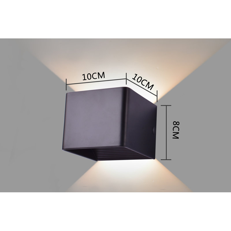 Sabiha    LED Flush Mounted Sconce, Black