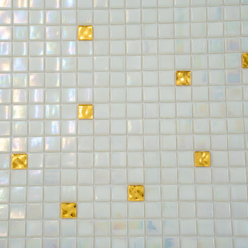 Mingles 0.6" x 0.6" Glass Mosaic Grid Wall & Floor Tile