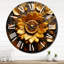 Horloge murale abstraite Golden-93379764