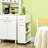 3- Tier Slim Storage Cart, Rolling Narrow Kitchen Cart On Wheels For Small Place, Slide Out Side Utility Cart For Bathroom, Laundry