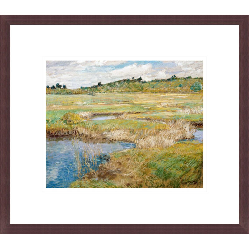 «The Concord Meadow Concord Massachusetts» par Childe Hassam, impression giclée encadrée, H 13,75 po x l 15,61 po