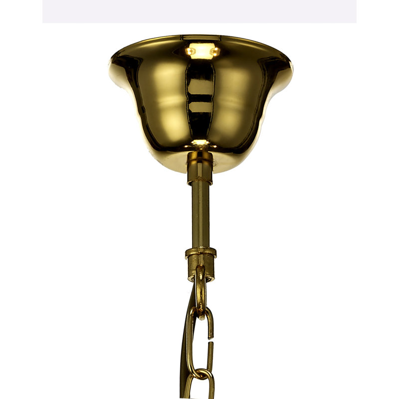 Jansen 5 - Light Candle Style Chandelier, Polished Brass