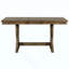 Ensemble de table de salle à manger Mid-Century en bois massif 7 pièces avec tables rembourrées et rallonge