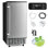 Costway 80 lb. Daily Production Cube Clear Ice Freestanding Ice Maker