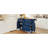 Farmhouse Kitchen Island Set With Drop Leaf And 2 Seatings,Dining Table Set With Storage Cabinet, Drawers And Towel Rack-971103845