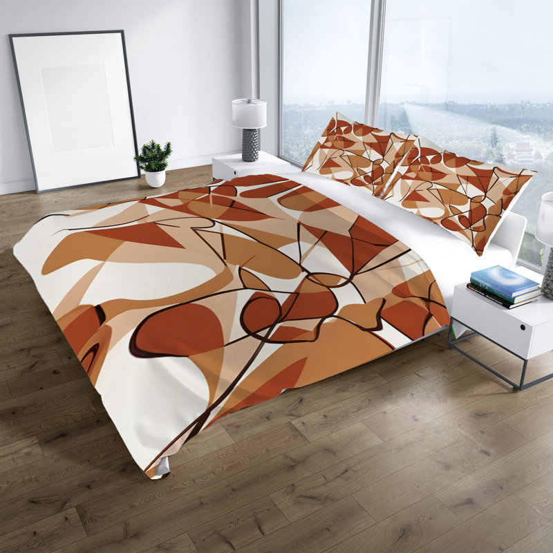 Abstract Duvet Cover, Twin Duvet Cover + 1 Queen Sham