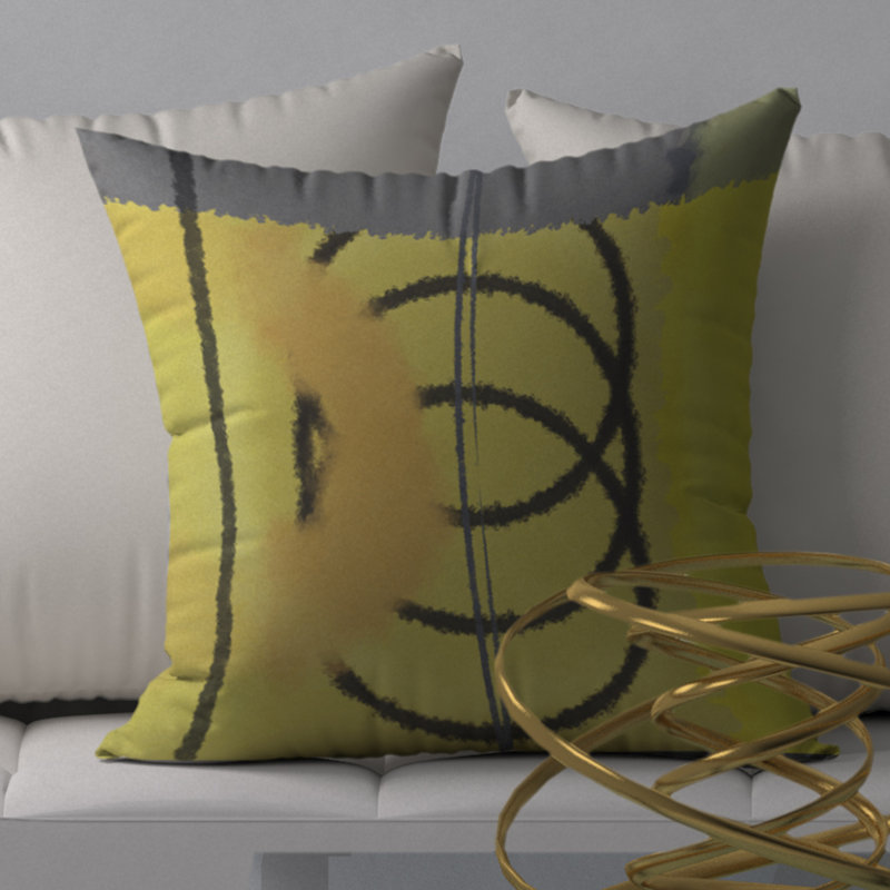  Magnifique housse de coussin décoratif carré et insert, H 20 po x l 20 po