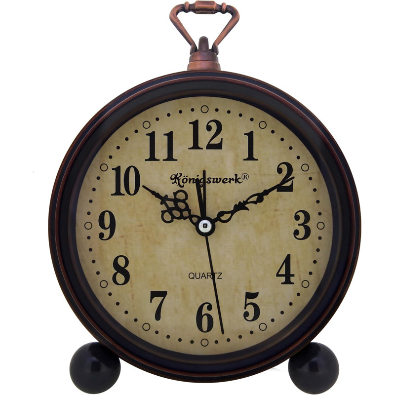 Konigwerk Electric Tabletop Clock in Brown