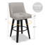 Tabouret pivotant avec structure en bois massif Malakeh-940147263-985001772-1000772009