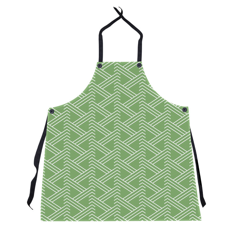 Jordao Bib Apron, Green/White