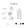 Caitlyn 17.3'' Single Bathroom Vanity with Ceramic Top