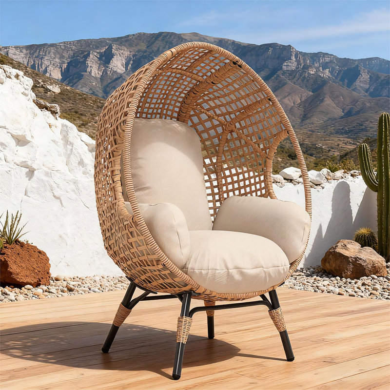 Elegant Arc Back Hanging Egg Chair
