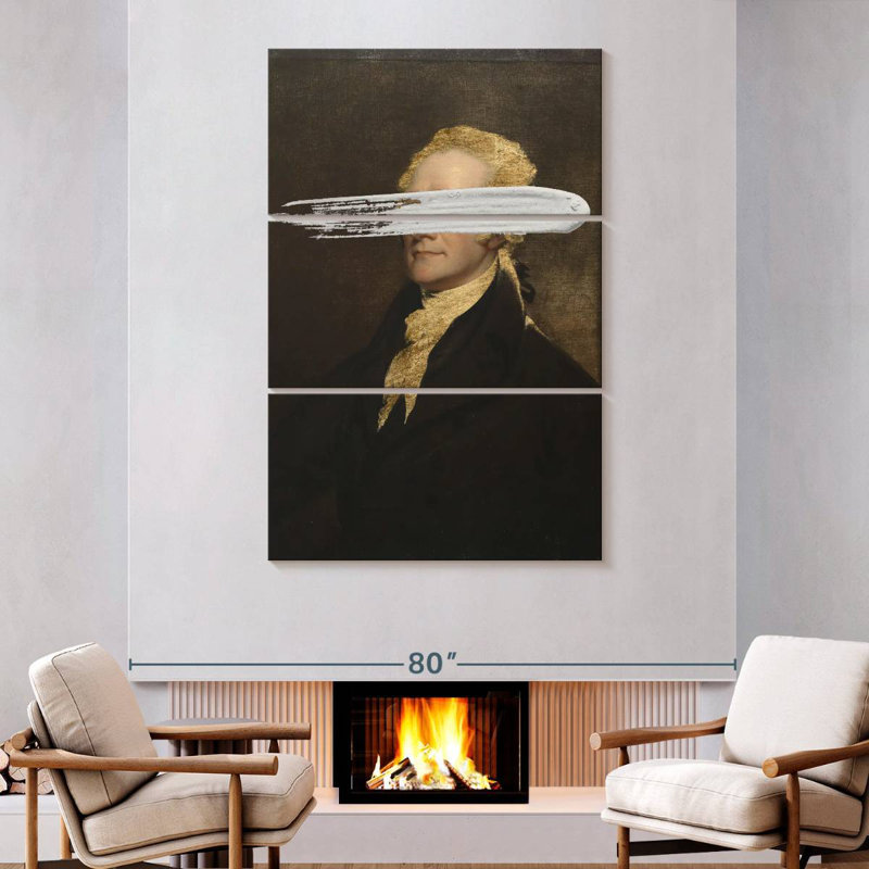 Leisha Masked Hamilton, 74" H x 48" W