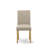Abbott Parson Dining Chairs - Light Tan Linen Fabric Padded Dinette Chairs, Set of 2, Oak-291776888-291776892