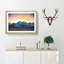 Pink Sky over the Mountain Top - Picture Frame Painting Print-55583934-55583935