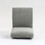 Module de siège modulaire sans accoudoirs pour canapé modulaire, canapé modulaire en velours côtelé, fauteuil d'appoint modulaire sans accoudoirs avec coussin de dossier, gris