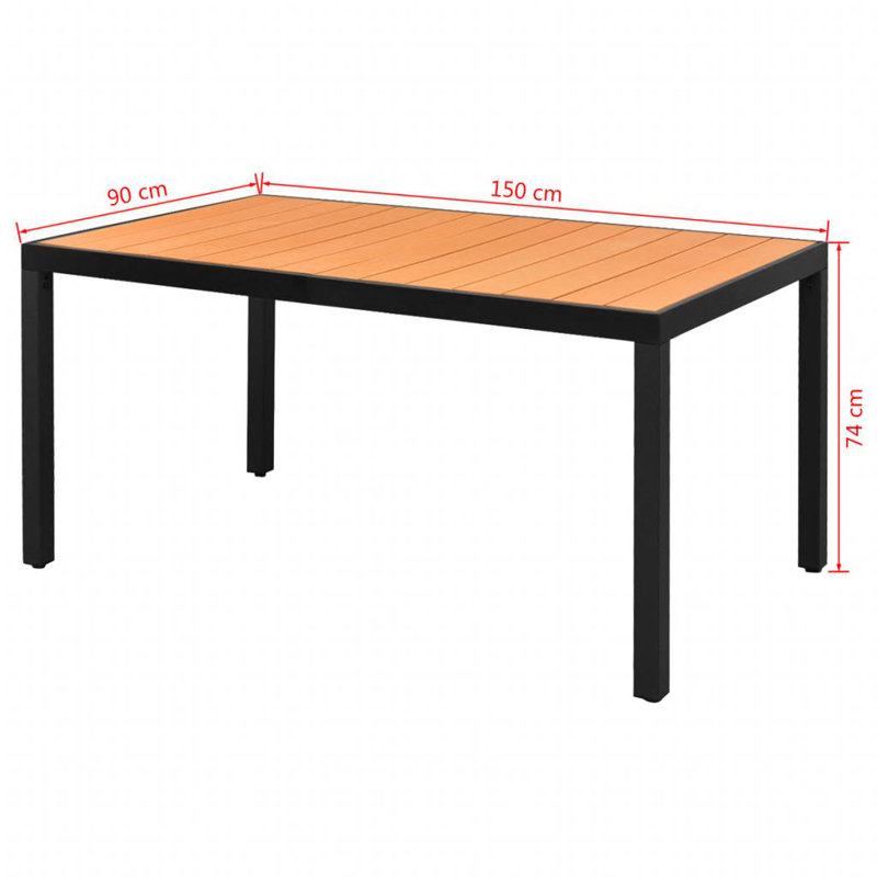 Sternberg Square Table, 74cm H x 150cm L x 90cm W