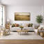 Impression sur toile encadrée Golden Meadow Wildflower Field Nature Landscape-125011931-125011933