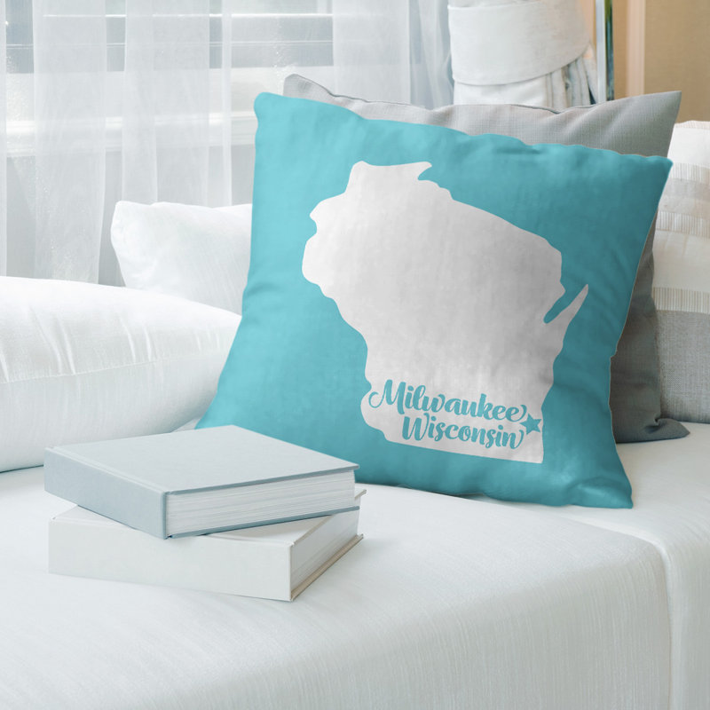 Housse de coussin mobile, Mobile, 16 po x 1 po, Bleu sarcelle