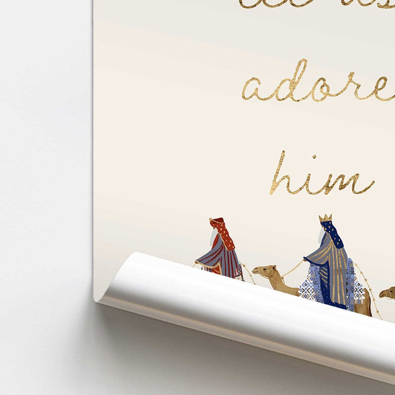 Wise Men Journey, reproduction dans un cadre, Sans cadre, papier, H 14 po x l 11 po