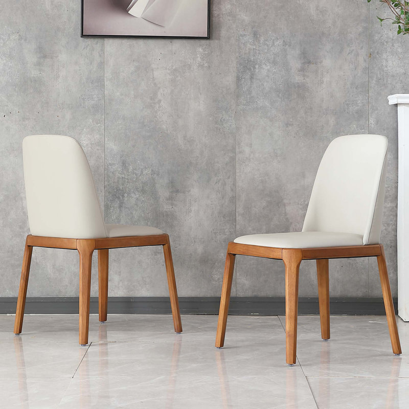 Ensemble de 2 chaises de salle à manger en similicuir