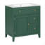 Meuble-lavabo 30 po avec comptoir, meuble-lavabo avec porte et deux tiroirs, structure en bois massif, un paquet-117193324-117193327