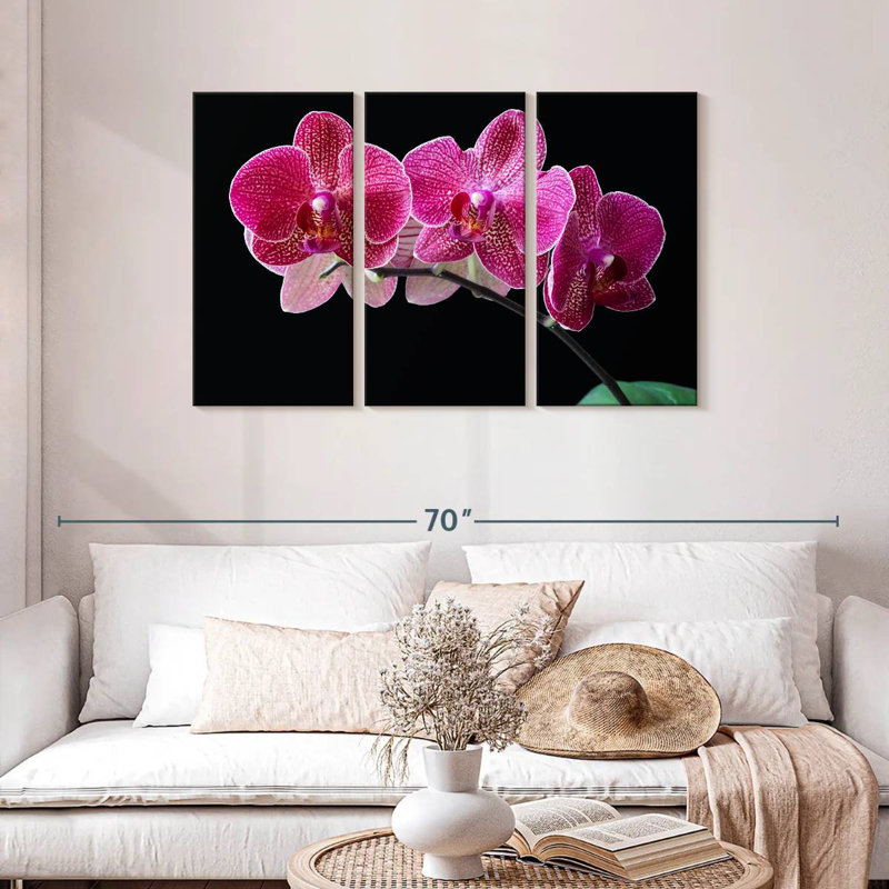 Orchidée, H 28 po x l 45 po