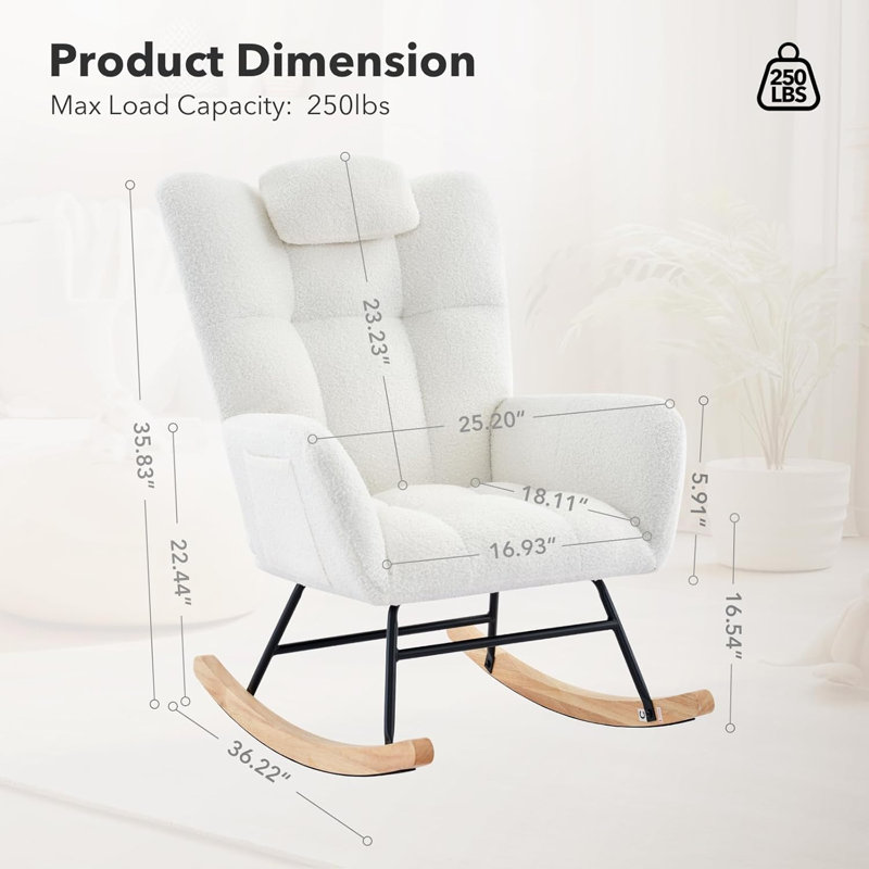 Rocking Chair, Beige