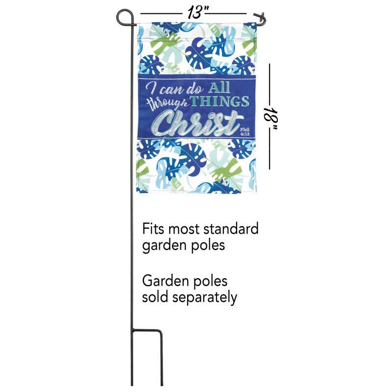 Fedeli Double Sided 13'' H x 18'' W Polyester Garden Flag