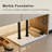 Freestanding Coat Rack With Heavy Marble Base, 8 Hooks For Entryway, Bedroom, Living Room Or Hotel - Sturdy Metal Clothes Tree For Coats, Hats, Bags