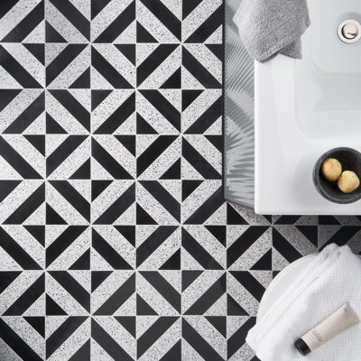 Carreau de mosaïque aléatoire pour mur et plancher 12 po x 12 po Lupa