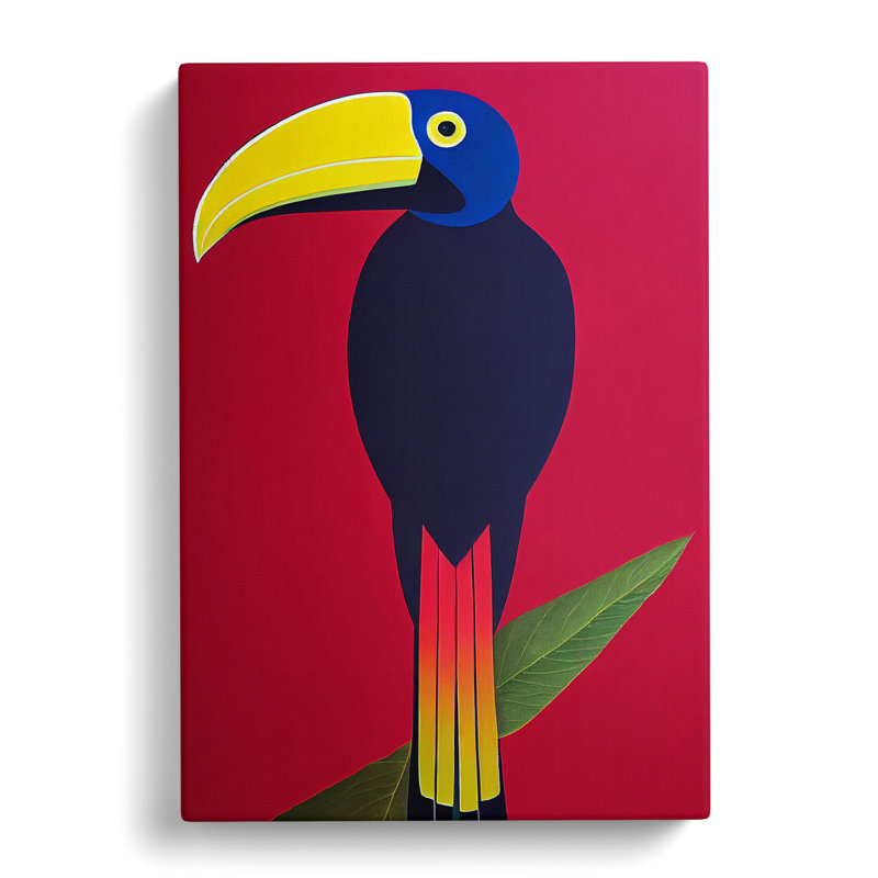 Toucan Abstract Vol.7 - Wall Art, 50cm H x 35cm W x 3cm D, Wrapped Canvas