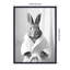 Impression sur toile encadrée, "Bunny", noir et blanc par The Creative Bunch Studio-424219589