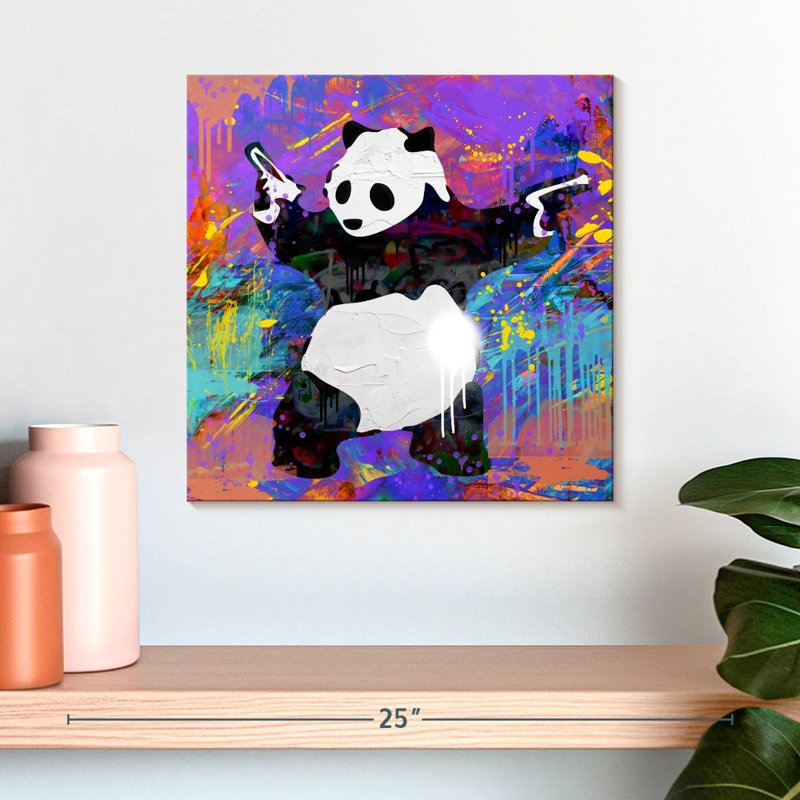 Brampt Pandamonium, 16" H x 16" W
