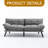 Modern Convertible Futon Sofa Bed With Memory Foam Mattress – Adjustable Backrest & Armrests, Space-Saving Sleeper Loveseat For Living Room-1306665423
