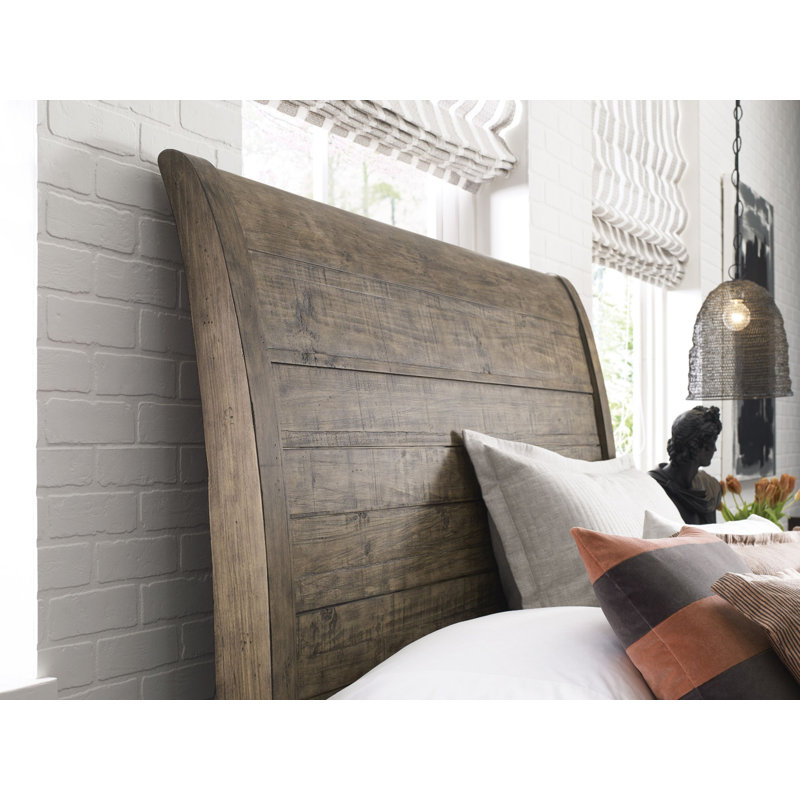 Gabrelle Solid Wood Sleigh Bed, California King
