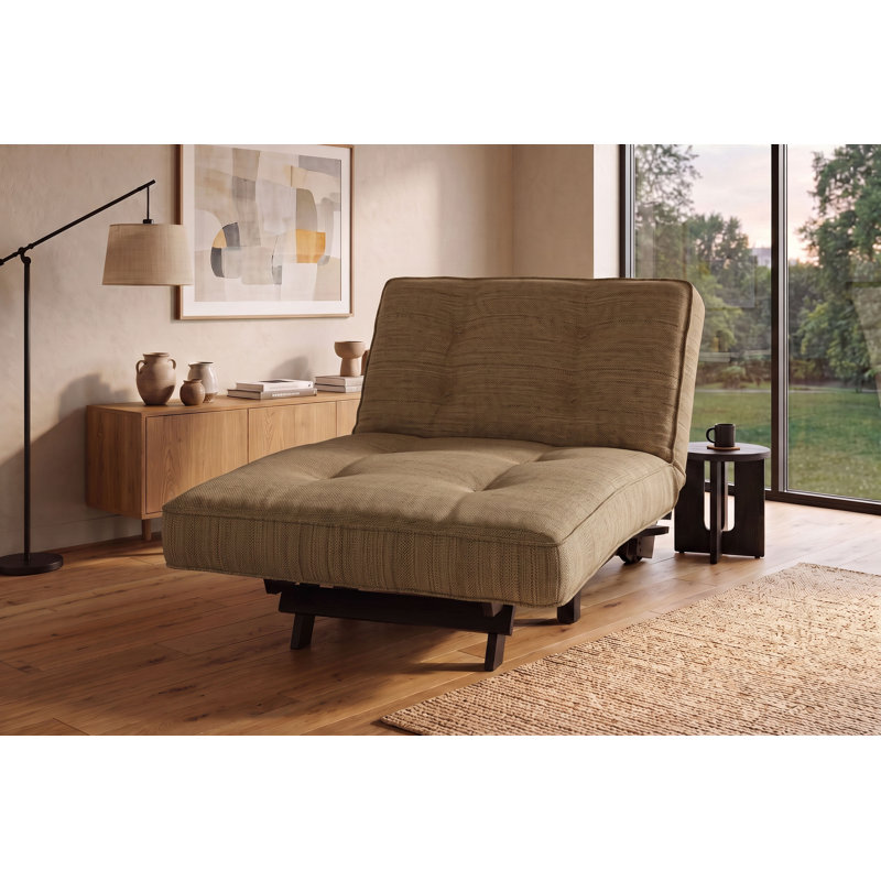 Carson Twin size Futon with Mattress, Taxi fumée de bois