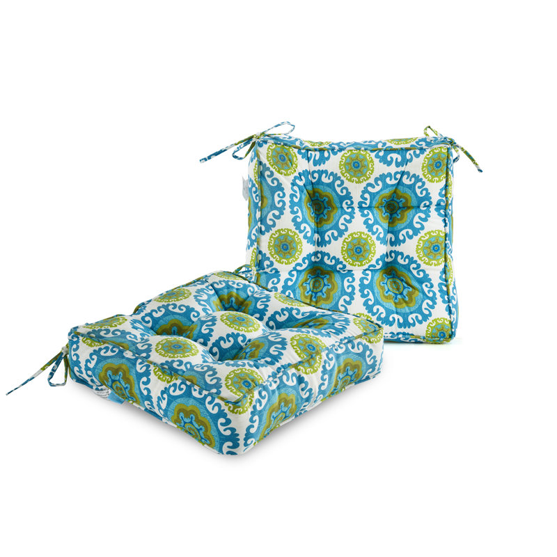 Coussins de siège d'extérieur à motif floral
