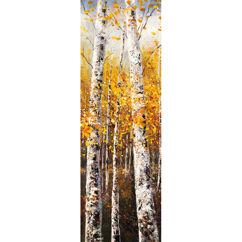 Birches By Sunny Day Print On Canvas