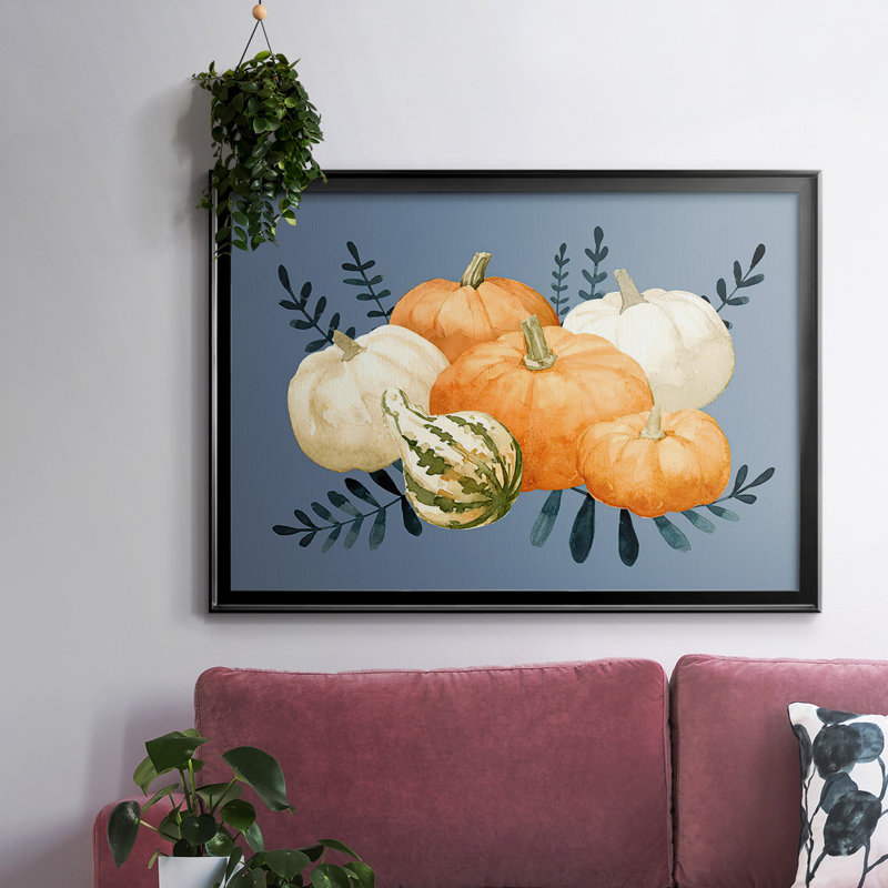 Autumn Autumn & Blues I, reproduction d'art sur toile, Noir, H 26 po x l 38 po x P 1,5 po