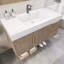 Meuble-lavabo mural simple 41,9 po avec plateau en acrylique renforcé Marck-794118627