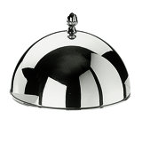 Menu & Banquet Cloche for Hors d'Oeuvre or Butter Plate 4.06" - 6 Pieces - Stainless Steel