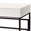 Bureau d'écriture rectangulaire avec prise - Design moderne noir et fonctionnel