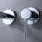 SUMERAIN Modern Wall Mounted Vessel Bathroom Sink Faucet, 2 Holes Single Handle Bathroom Sink Faucet, Chrome-50651496